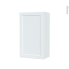 #Armoire de salle de bains Rangement haut <br />LUPI Blanc, 1 porte, Côtés blancs, L40 x H70 x P27 cm 