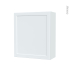 #Armoire de salle de bains Rangement haut <br />LUPI Blanc, 1 porte, Côtés blancs, L60 x H70 x P27 cm 