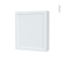 #Armoire de toilette Rangement haut <br />LUPI Blanc, 1 porte, Côtés décors, L60 x H70 x P17 cm 