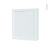 #Armoire de toilette Rangement haut <br />LUPI Blanc, 1 porte, Côtés blancs, L60 x H70 x P17 cm 