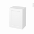 #Meuble de salle de bains Rangement bas <br />STATIC Blanc, 1 porte, L50 x H70 x P37 cm 