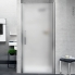 #Porte de douche - pivotante NOVELLINI - 80 cm - Verre dépoli - profilés chromés