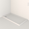 Receveur de douche - MUSA - Acrylique renforcé - Rectangulaire 140x80 cm - Blanc