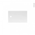 Receveur de douche - Extra-plat PAO - Céramique - Rectangulaire 100x80 cm - Blanc