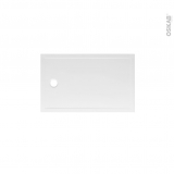 Receveur de douche - Extra-plat PAO - Céramique - Rectangulaire 100x80 cm - Blanc