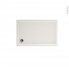 #Receveur de douche MUSA <br />Acrylique renforcé, Rectangulaire 120x80 cm, Blanc 