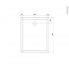 #Receveur de douche - Extra-plat PAO - Céramique - Rectangulaire 100x80 cm - Blanc