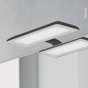 Eclairage de salle de bains - LED Jade - finition noire - L30 x H1,4 x P16,1 cm