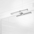 #Ensemble salle de bains Meuble STATIC Blanc <br />Plan vasque résine, Miroir et éclairage, L60,5 x H58,5 x P40,5 cm 