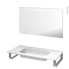 #Pack salle de bains PMR - Plan vasque en résine REZO - Miroir lumineux - L100,5 x P50,5 cm