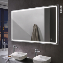 Miroir de salle de bains - Lumineux - DALO - L120 x H80 cm