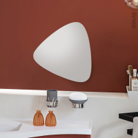 Miroir de salle de bains Lumineux NAYO L80 x H70 cm Noir - Oskab