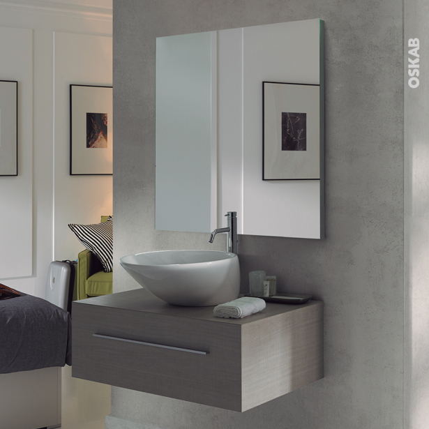 Miroir de salle de bains LAYA <br /> L80 x H60 