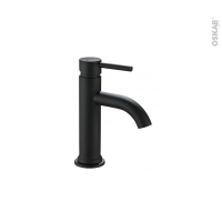 Robinet de salle de bains - ILO SMALL - Mitigeur lavabo - Bec bas - Noir	