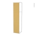#Colonne de salle de bains - 2 portes - IPOMA Chêne Naturel - Côtés blancs - Version A - L40 x H182 x P40 cm