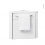 Meuble lave-mains d'angle - FUJI Blanc - L44 x P40 x H55,4 cm