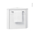 #Meuble lave-mains d'angle FUJI Blanc <br />L44 x P40 x H53 cm 