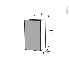 #Meuble de salle de bains - Rangement bas - IPOMA Blanc mat - 1 porte 1 tiroir - L40 x H70 x P37 cm