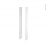 IPOMA Blanc Brillant - Côtés caisson N°49 - H182 x P38 x Ep1,6 cm