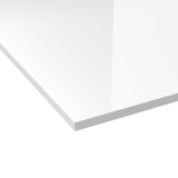 Plan de toilette - Décor Blanc Brillant N°109 - Stratifié - L60 x P50 x E1,6 cm