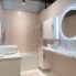 #Plan de travail salle de bains N°308 - Décor Marbre blanc - Stratifié - Chant coordonné - L204 x l62 x E3,8 cm - PLANEKO