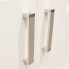 #Poignée de meuble - Salle de bains N°10 - Alu mat avec embout chromé - 17,1 cm - Entraxe 160 mm - HAKEO