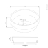 #Ensemble salle de bains - Meuble STATIC Blanc - Plan de toilette Chêne clair Ikoro - Vasque ronde - Miroir lumineux - L80 x H70 x P50 cm