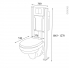 #Pack WC suspendu - Bâti universel compact plus WIRQUIN - Cuvette SCALA - Sans bride - Plaque blanche