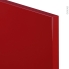 #Colonne de cuisine N°27 Armoire frigo encastrable <br />IVIA Rouge, 1 porte, L60 x H125 x P58 cm 
