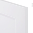 #Finition cuisine - Joue N°89 - STATIC Blanc  - Avec sachet de fixation - L58 x H217 x Ep 1,6 cm